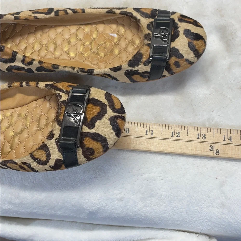 Sam Edelman Betty Leopard Print Flats with Black Details